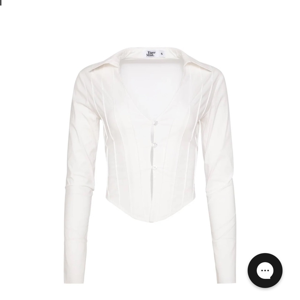 A sexy twist on the classic white shirt
